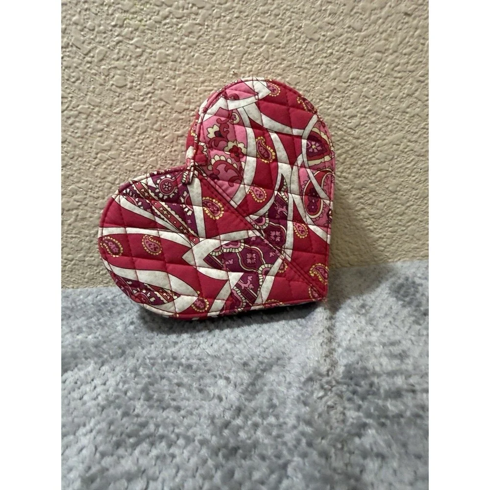 Vera Bradley Heart Jewelry Case Keepsake Holder